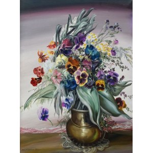 Stanisława PIETRZAK-KRUPIŃSKA (b. 1930), Bouquet of Flowers, 1990