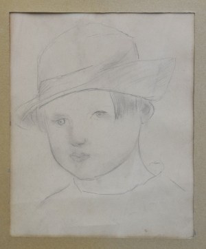 Tadeusz MAKOWSKI (1882-1932), Dziewczynka w kapelusiku