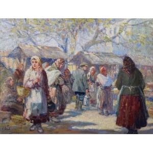 Erno ERB (1890-1943), At the Marketplace