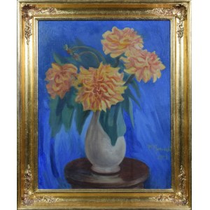 Wiktor I. GUTOWSKI (1894-1971), Kwiaty w wazonie, 1958