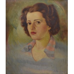 Jarosław DĄBROWIECKI (1904 - ?), Portret kobiety, 1953