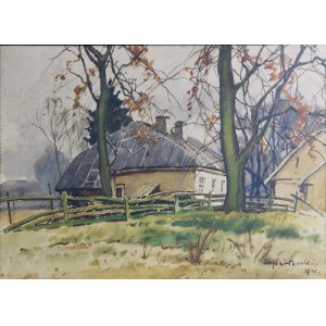 Tadeusz NARTOWSKI (1892-1971), Landschaft mit einem Landhaus, 1944