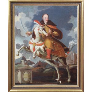 Autor nieokreślony, XVII / XVIII w., Jan III Sobieski na koniu