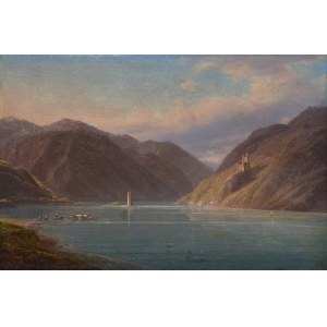 Autor nicht angegeben, 19. Jahrhundert, An einem See in den Bergen