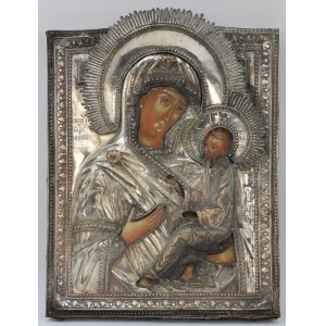 Icon - Our Lady of Tikhvin, in a cover
