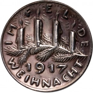 Germany, medal from 1917, Christmas in the field