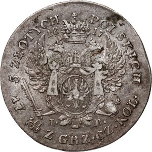 Królestwo Kongresowe, Aleksander I, 5 złotych 1817 IB, Warszawa
