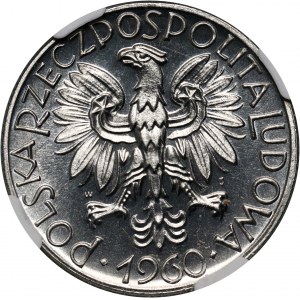 PRL, 5 złotych 1960, Rybak