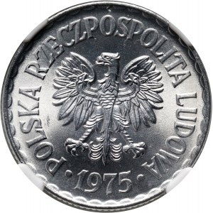 PRL, 1 złoty 1975, bez znaku mennicy