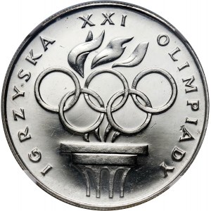 People's Republic of Poland, 200 gold 1976, Games of the XXI Olympiad, mirror stamp (Proof)