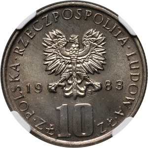 PRL, 10 zloty 1983, Boleslaw Prus