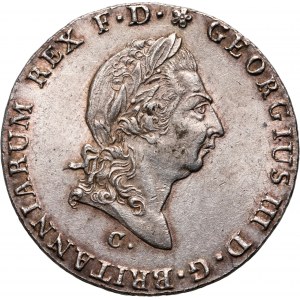 Germany, Hannover, George III, 2/3 Thaler 1814 C, Clausthal