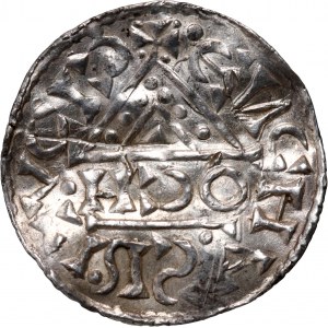 Germany, Bayern, Heinrich V Moseler 1018-1026, Denar, Regensburg, mintmaster OCH