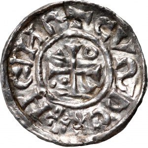Germany, Bayern, Heinrich II 1002-1024, Denar, Regensburg, mintmaster ENCI