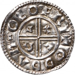 Great Britain, England, Æthelred II 978-1016, Denar CRVX, mintmaster Odda, York