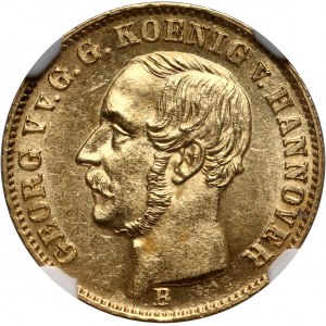 Germany, Hannover, George V, 2 1/2 Taler 1853 B, Hannover