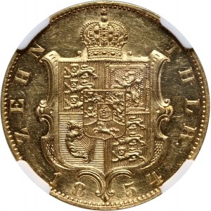Germany, Hannover, George V, 10 Taler 1854 B, Hannover