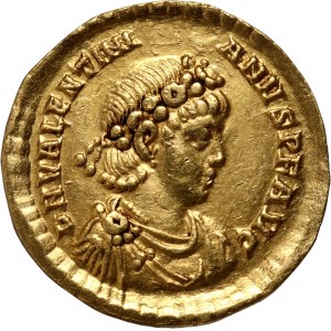 Roman Empire, Valentinian II 375-392, Solidus, Constantinople
