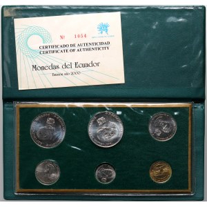 Ecuador, mint set 2000