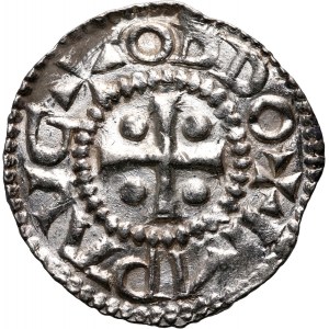 Germany, Otto III 983-1002, Denar, Colonia, additionla cross
