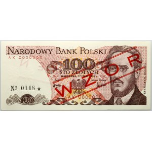 PRL, 100 złotych 17.05.1976, WZÓR, No. 0118, seria AK