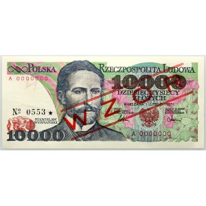 PRL, 10000 złotych 1.02.1987, WZÓR, No. 0553, seria A