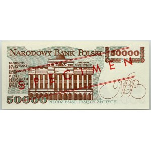 PRL, 50000 Zloty 1.12.1989, MODELL, Nr. 0842, Serie A