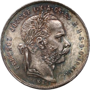 Hungary, Franz Joseph I, Forint 1879 KB, Kremnitz