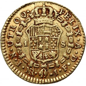 Colombia, Ferdinand VII, Escudo 1817 NR JF, Bogota