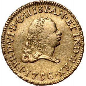 Mexico, Ferdinand VI, Escudo 1756 MM, Mexico