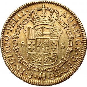 Chile, Ferdinand VII, 8 Escudos 1814 So FJ, Santiago