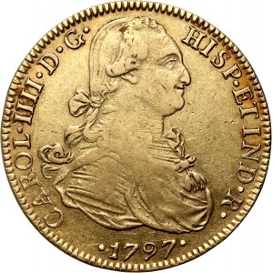 Mexiko, Karol IV, 8 escudos 1797 Mo FM, Mexiko