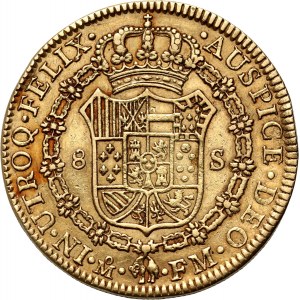 Mexiko, Karel IV., 8 escudos 1797 Mo FM, Mexiko