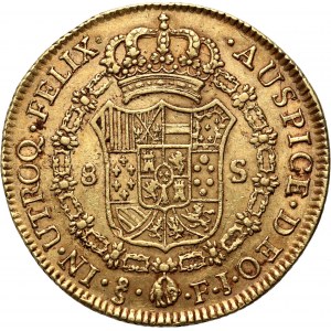 Chile, Karl IV., 8 Escudos 1804 So FJ, Santiago