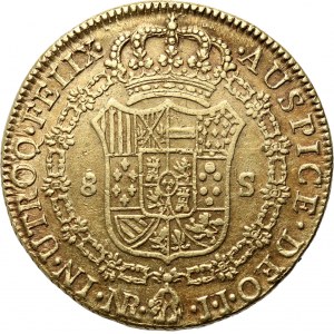 Kolumbie, Karel IV, 8 escudos 1803 NR JJ, Bogota