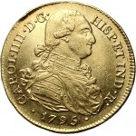Kolumbie, Karel IV, 8 escudos 1795 P JF, Popayán