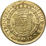 Kolumbie, Karel IV, 8 escudos 1795 P JF, Popayán