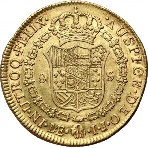 Peru, Charles IV, 8 Escudos 1797 LIMAE IJ, Lima