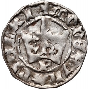 Władysław Jagiełło 1386-1434, půlgroš, Krakov, Ref. P