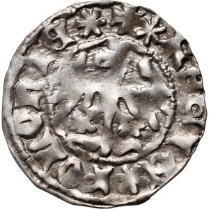 Władysław Jagiełło 1386-1434, halber Pfennig, Kraków, Ref. P