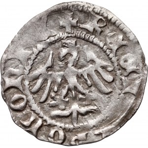 Władysław Jagiełło 1386-1434, półgrosz, Kraków, sygnatura N