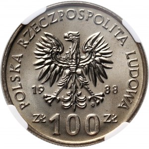 People's Republic of Poland, 100 zloty 1988, 70th Anniversary of the Greater Poland Uprising