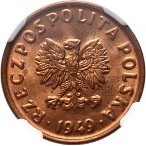 PRL, 5 groszy 1949, brąz
