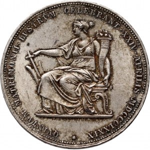 Austria, Franz Joseph I, 2 Gulden 1879, Silver Wedding Jubilee, Vienna