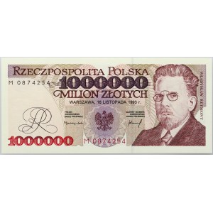 III RP, 1000000 złotych 16.11.1993, seria M