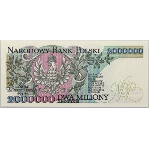 III RP, 2000000 złotych 14.08.1992 seria A z błędem