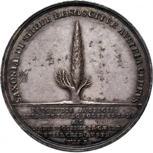 August II Mocny, medal bez daty (1720), Na pamiątkę narodzin księcia Fryderyka Augusta
