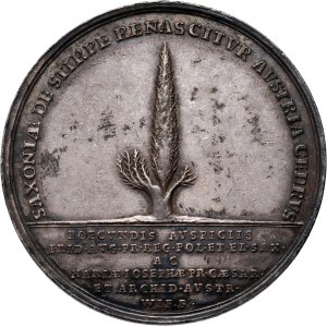 Augusto II il Forte, medaglia senza data (1720), In commemorazione della nascita del principe Federico Augusto