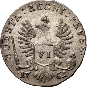 Russia, Elizabeth, Coins for Prussia, 6 Groschen 1761, Moscow