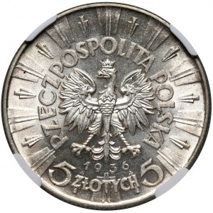 II RP, 5 złotych 1936, Warszawa, Józef Piłsudski
